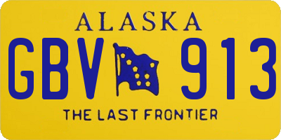 AK license plate GBV913