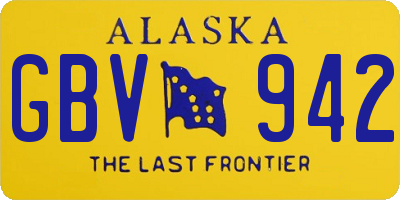 AK license plate GBV942