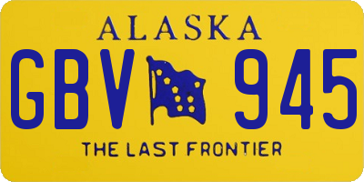 AK license plate GBV945