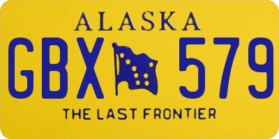 AK license plate GBX579