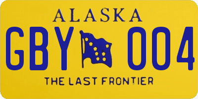 AK license plate GBY004