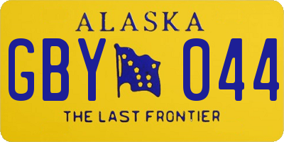 AK license plate GBY044
