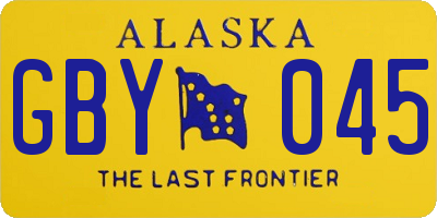 AK license plate GBY045