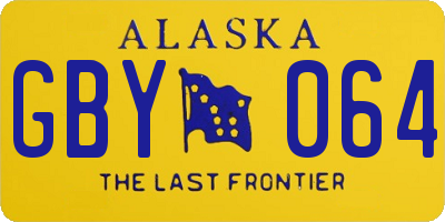 AK license plate GBY064