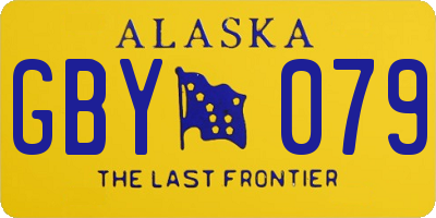 AK license plate GBY079