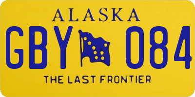 AK license plate GBY084