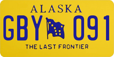 AK license plate GBY091