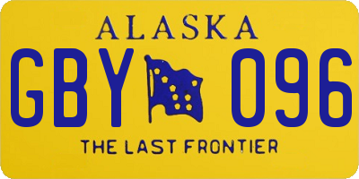 AK license plate GBY096