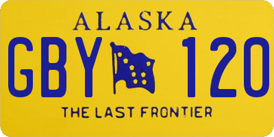 AK license plate GBY120