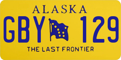 AK license plate GBY129
