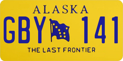 AK license plate GBY141