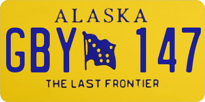 AK license plate GBY147