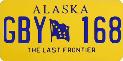 AK license plate GBY168