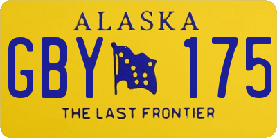 AK license plate GBY175