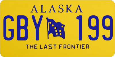 AK license plate GBY199
