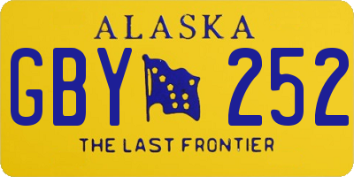 AK license plate GBY252