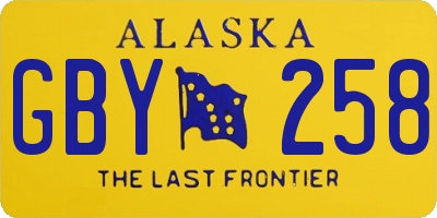 AK license plate GBY258