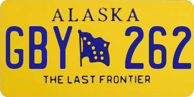 AK license plate GBY262