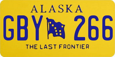 AK license plate GBY266