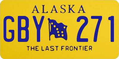 AK license plate GBY271