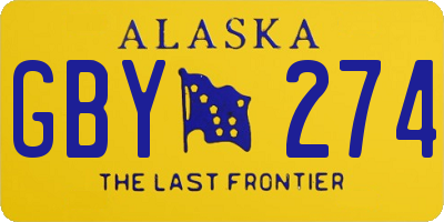 AK license plate GBY274