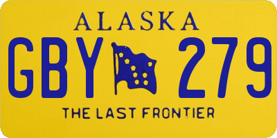 AK license plate GBY279