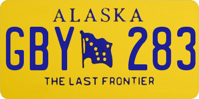 AK license plate GBY283