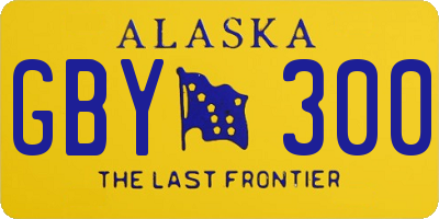 AK license plate GBY300