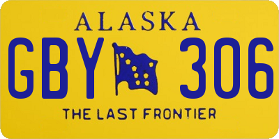 AK license plate GBY306