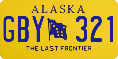 AK license plate GBY321