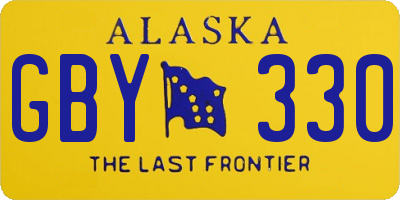 AK license plate GBY330