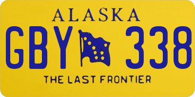 AK license plate GBY338