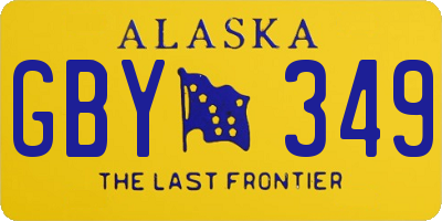 AK license plate GBY349