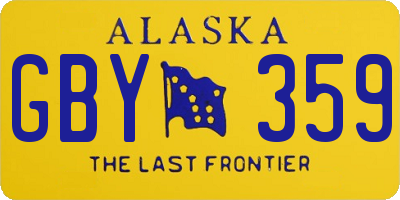 AK license plate GBY359