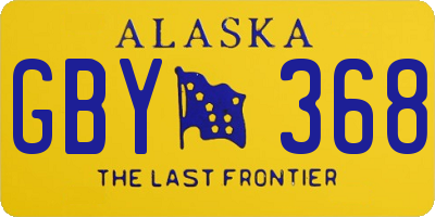 AK license plate GBY368
