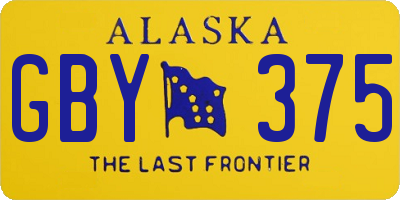 AK license plate GBY375