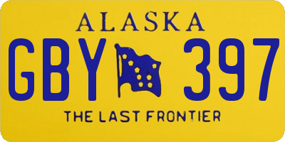 AK license plate GBY397