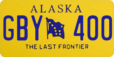 AK license plate GBY400