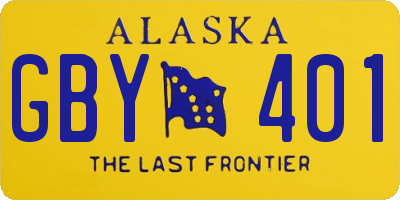 AK license plate GBY401