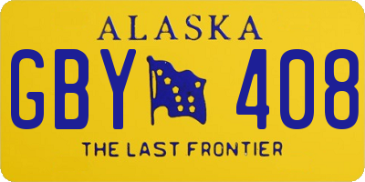 AK license plate GBY408