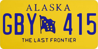 AK license plate GBY415
