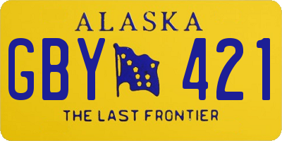 AK license plate GBY421