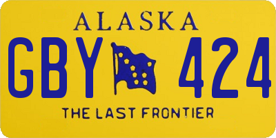 AK license plate GBY424