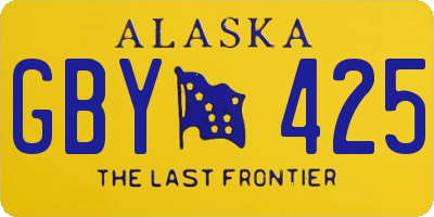 AK license plate GBY425