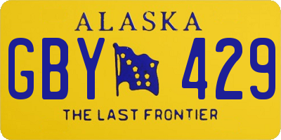 AK license plate GBY429