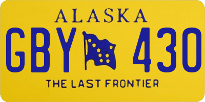 AK license plate GBY430
