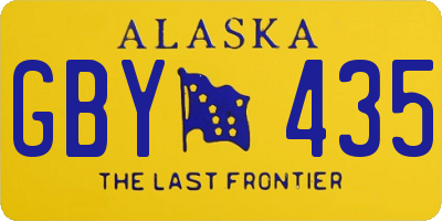 AK license plate GBY435