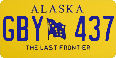 AK license plate GBY437