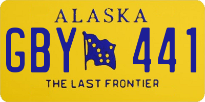 AK license plate GBY441
