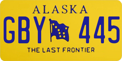 AK license plate GBY445